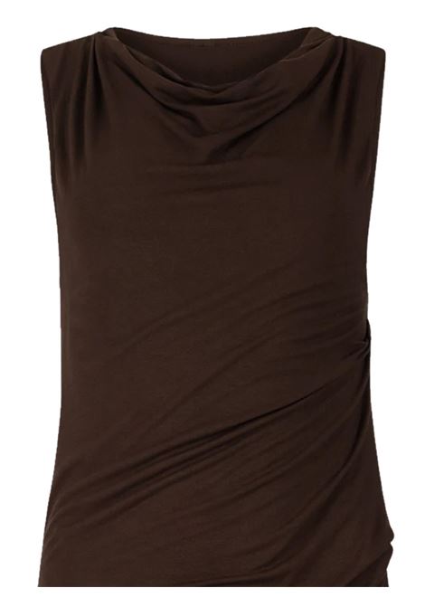 abito lungo drape donna nero ENTIRE STUDIOS | ESSS26DR01243C737